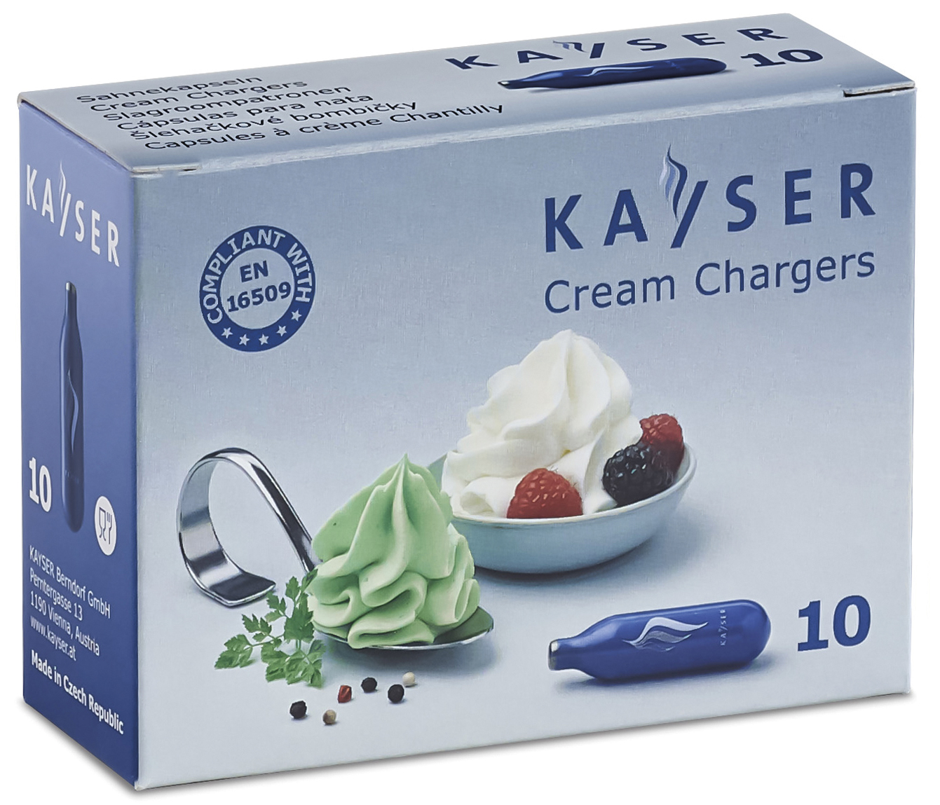 [01] Kayser Sahnekapseln - 1 x 10 stück